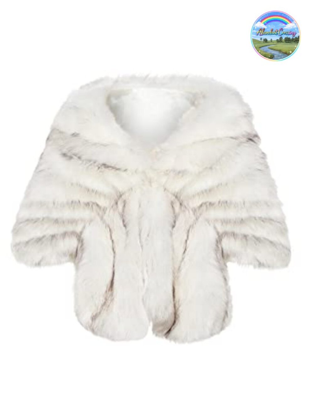 Faux Fur Collar Wrap Scarf Shawl Evening Cape Winter Cover Up